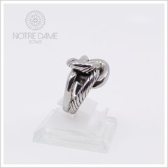 Anillo Nudo Plata 925 (electro) - NOTRE DAME JOYAS