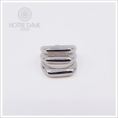 Anillo Múltiple Tres Cuerpos Plata 925 - NOTRE DAME JOYAS