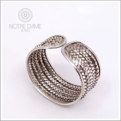 Brazalete Trenzado Quíntuple Plata 925 - tienda online