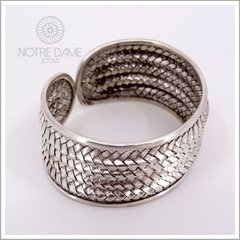 Brazalete Trenzado Quíntuple Plata 925 - comprar online