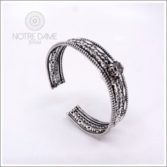 Pulsera Brazalete estilo Pandora Plata Maciza y Cubic - comprar online