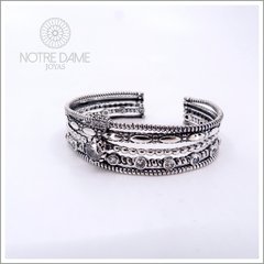 Pulsera Brazalete estilo Pandora Plata Maciza y Cubic - tienda online