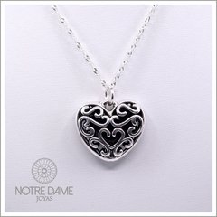 Dije Corazón Labrado Calado - NOTRE DAME JOYAS