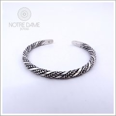 Pulsera Nórdica (Vikinga) Maciza Labrada - NOTRE DAME JOYAS