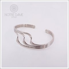 Pulsera Plata 925 Triple Ola maciza - comprar online