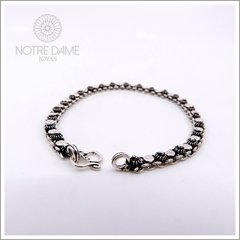 Pulsera Cadena Tailandesa (flores y círculos) - comprar online