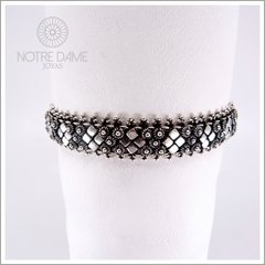 Pulsera Cadena Tailandesa (flores y rombos) - NOTRE DAME JOYAS