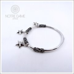 Pulsera Esclava Plata 925 estilo Hindú con dijes Estrella en internet