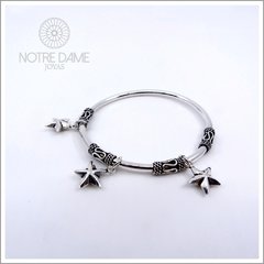 Pulsera Esclava Plata 925 estilo Hindú con dijes Estrella - comprar online