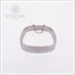 Pulsera Esclava Cuadrada Lisa (12 mm) - NOTRE DAME JOYAS