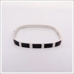 Pulsera Esclava Cuadrada con piedra Onix - comprar online