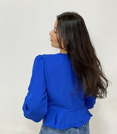 Cropped Fircy Amarração Frontal Manga Longa - loja online