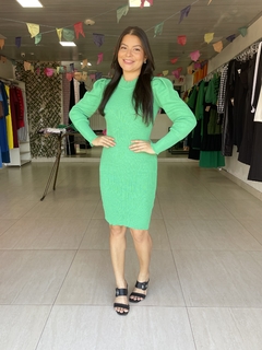 Vestido Tricô Ana Manga Longa na internet