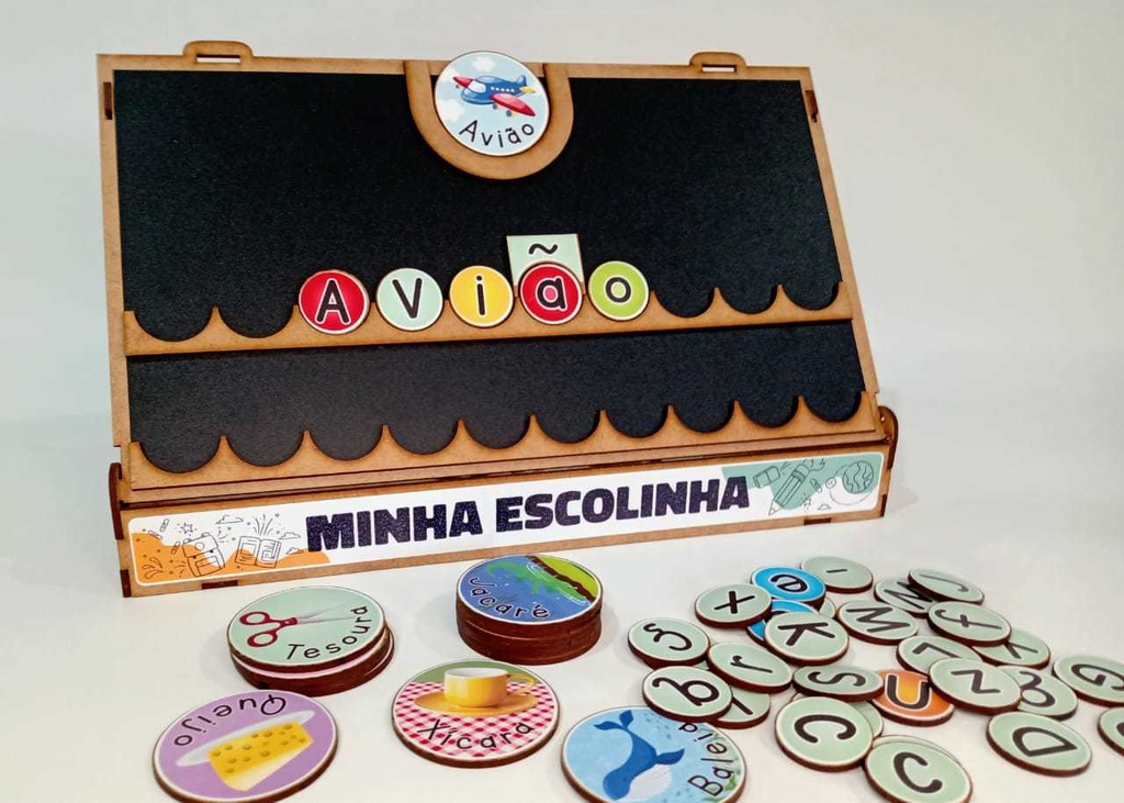 Jogo Educativo Dominó Gigante ALFABETO 30 Peças - Way