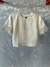 Blusa em linho natural com bordado - comprar online