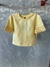 Blusa em linho natural com bordado - RR Store