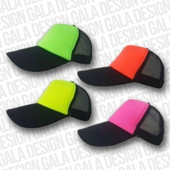 G06 - GORRA TRUCKER NEGRA FRENTE FLUOR