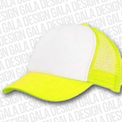 G06 - GORRA TRUCKER AMARILLO FRENTE BLANCO