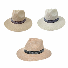 SOMBRERO TIPO PANAMA C/CINTA AL14 - comprar online