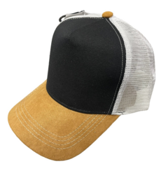 G08b - TRUCKER DE GABARDINA VISERA GAMUZADA