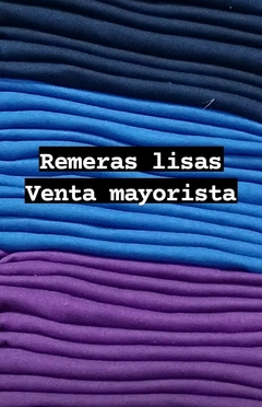 remeras lisas por mayor