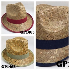 Sombrero de paja ala corta - comprar online