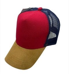 G08b - TRUCKER DE GABARDINA VISERA GAMUZADA