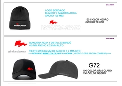 GORROS DE LANA BORDADOS CON LOGO en internet