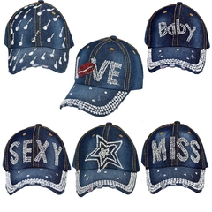 GORRAS DE JEAN CON STRAS - comprar online