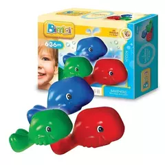 3 BALLENITAS BALLENAS PARA JUGAR EN EL AGUA BIMBI