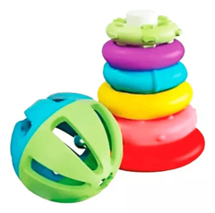 SET ANILLOS APILABLES Y PELOTA SONAJERO INFANTIL DURAVIT - comprar online