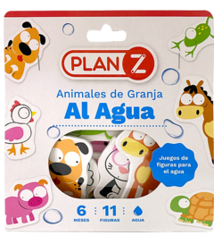 JUEGO PARA EL BAÑO ANIMALES DE GRANJA AL AGUA PLAN Z