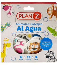 JUEGO PARA EL BAÑO ANIMALES SALVAJES AL AGUA PLAN Z