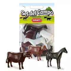 SET DE ANIMALES DEL CAMPO CABALLOS Y VACAS DURAVIT