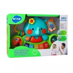 PIANO ELEFANTE MUSICAL PARA BEBES 2 EN 1 LUCES Y MUSICA HOLA