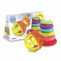 SET ANILLOS APILABLES Y PELOTA SONAJERO INFANTIL DURAVIT