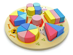 TORTA DE FIGURAS GEOMETRICAS ENCASTRE MONTESSORI - comprar online