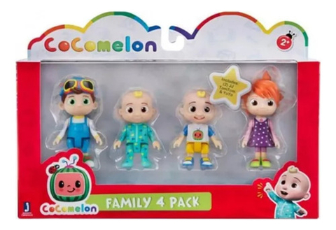 Cocomelon Pack X4 muñecos
