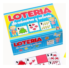 JUEGO LOTERIA DE NUMEROS Y COLORES BANQUITO ARG