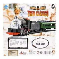 TREN A PILA CLASICO CON LUCES Y SONIDO - comprar online