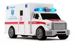 AMBULANCIA CON LUZ SONIDO Y APERTURA DE PUERTAS MAGNIFIC en internet