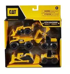 CAT CAMION VEHICULOS DE CONSTRUCCION MINI PACK X5