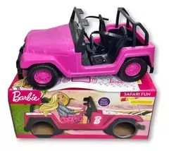 BARBIE AUTO JEEP COLOR ROSA SAFARI MINIPLAY