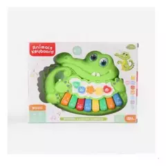 PIANO MUSICAL CON ANIMALES PARA BEBE COCODRILO