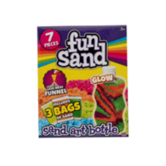 Fun Sand Art Bottle Glow - Arena Kinetica para crear