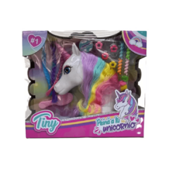 CABEZA DE UNICORNIO PARA PEINAR CON ACCESORIOS TINY - comprar online