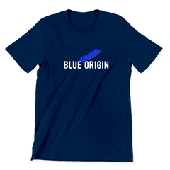Camiseta Básica Unissex/Babylook - Blue origin - Logo na internet