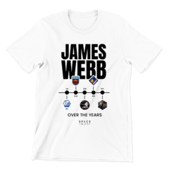 Camiseta - James Webb Over The Years na internet