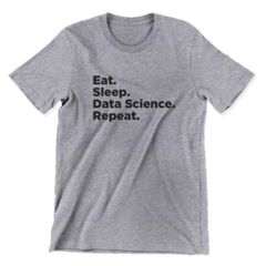 Camiseta - Eat, sleep, data, science, repeat - loja online