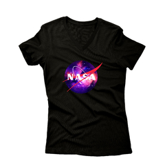 Camiseta Gola V Nasa Nebulosa Roxa - comprar online